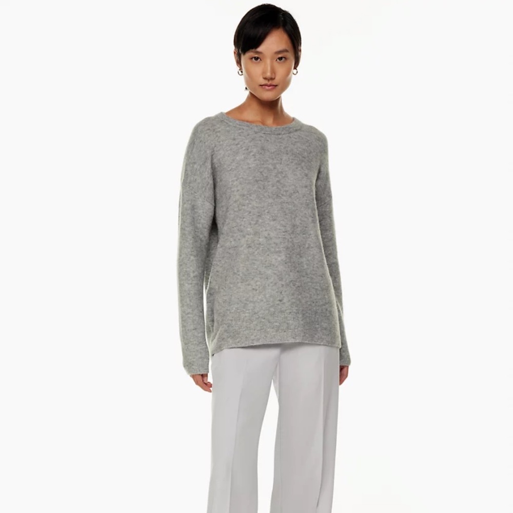 New Aritzia The Group Thurlow Sweater in Heather Chrome - Picture 3 of 8